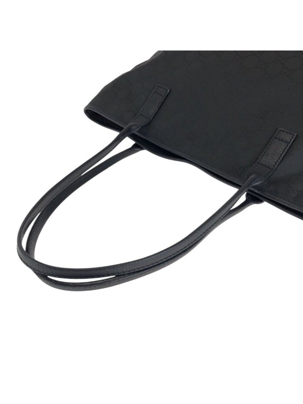 Gucci Black Gold Nylon Tote - Picture 5 of 9